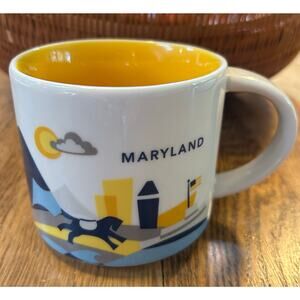 Starbucks “You Are Here”Collection Maryland Mug Cup 14 fl oz Crab Harbor Scene